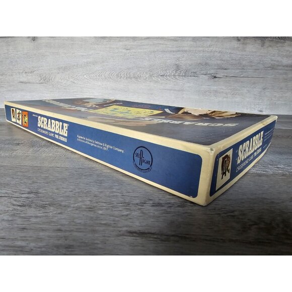 Vintage Scrabble For Juniors Ed 3 1968 Selchow Righter Has All 100 Tiles 2 Sided - Picture 7 of 16